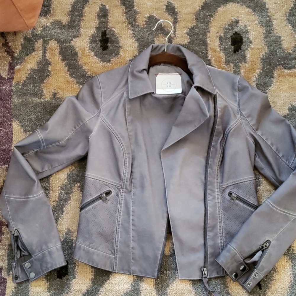HEI HEI vegan leather jacket